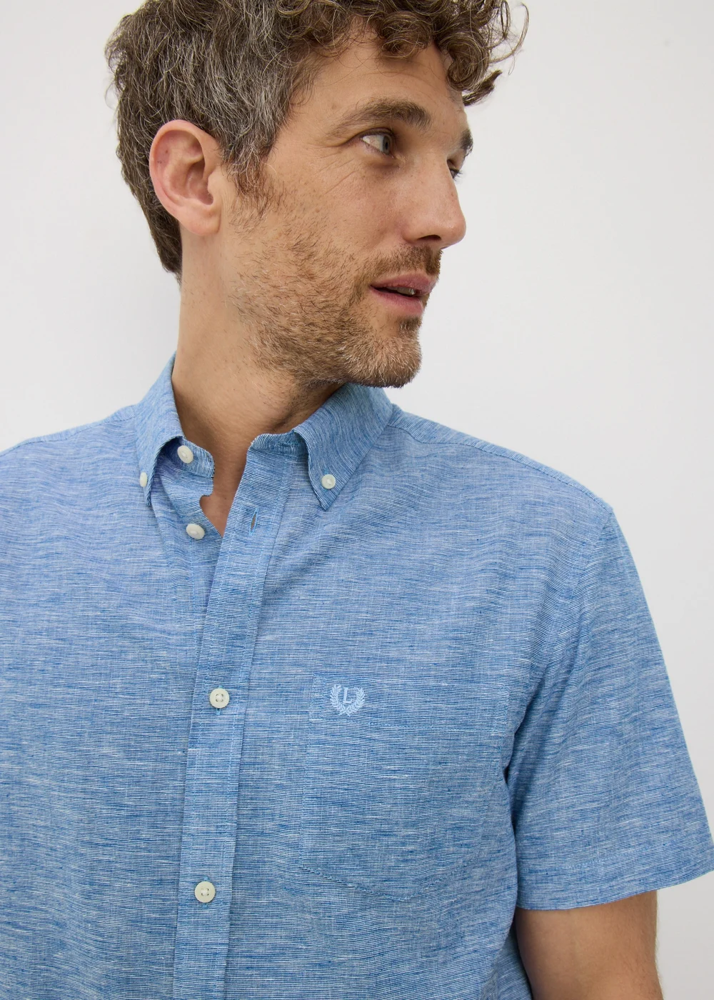 Lincoln Linen Rich Short Sleeve Shirt - S Image 3