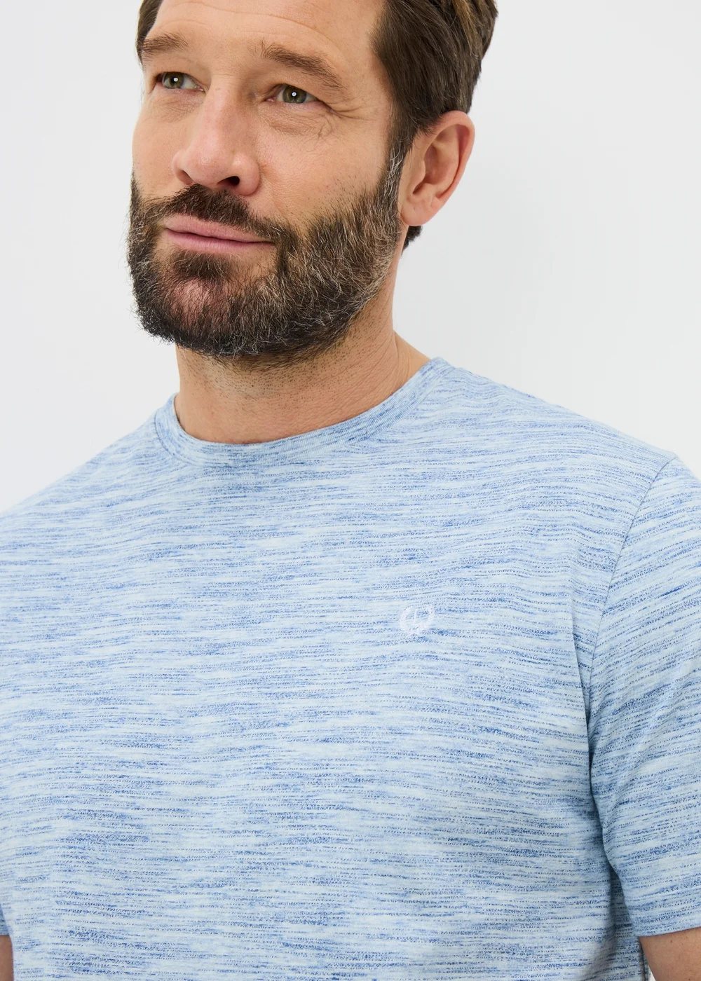 Lincoln Blue Space Dye T-Shirt - S Image 3