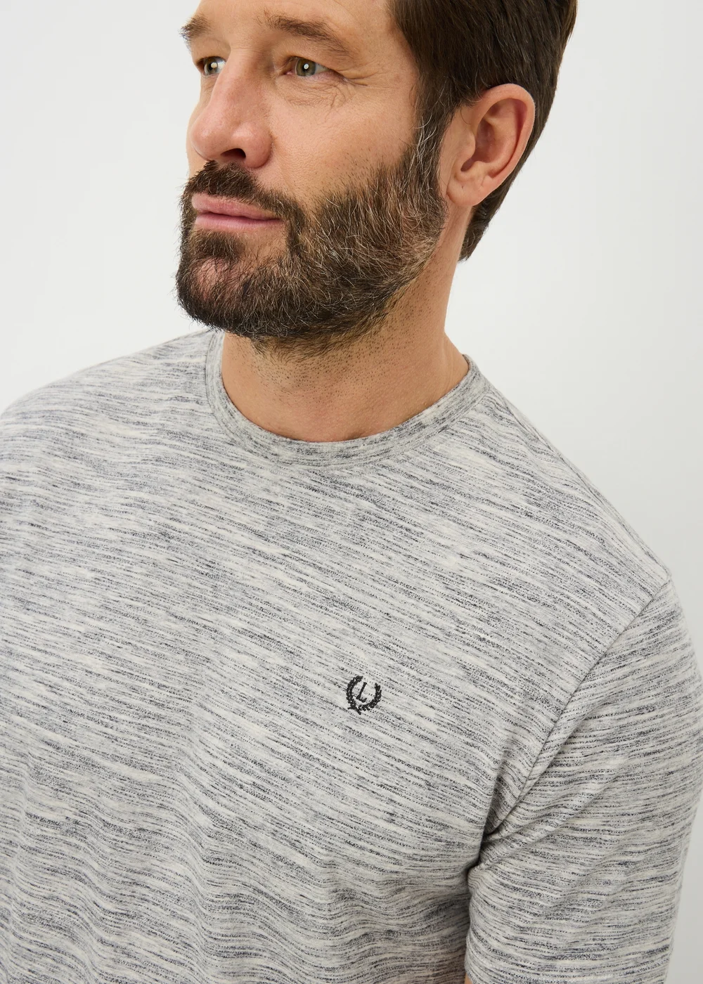 Lincoln Grey Space Dye T-Shirt - S Image 3