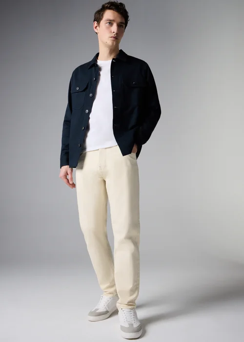 Ecru Tapered Jeans - 30 R Image 2