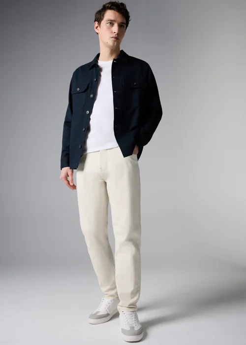 Ecru Tapered Jeans - 40 S Image 2