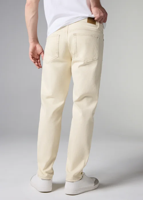 Ecru Tapered Jeans - 30 R Image 4
