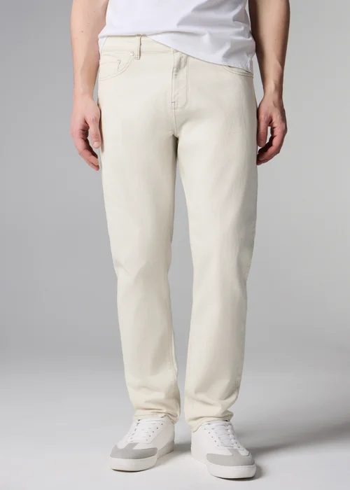 Ecru Tapered Jeans - 40 S Image 3
