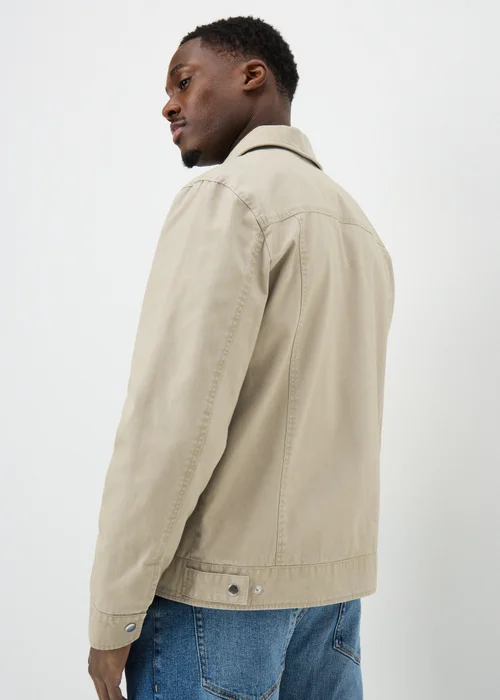 Cream Canvas Chore Jacket - 3XL Image 2