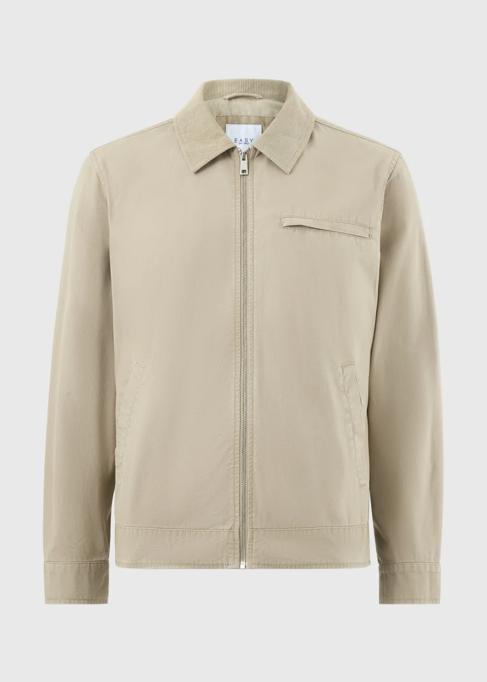 Cream Canvas Chore Jacket - 3XL Image 3