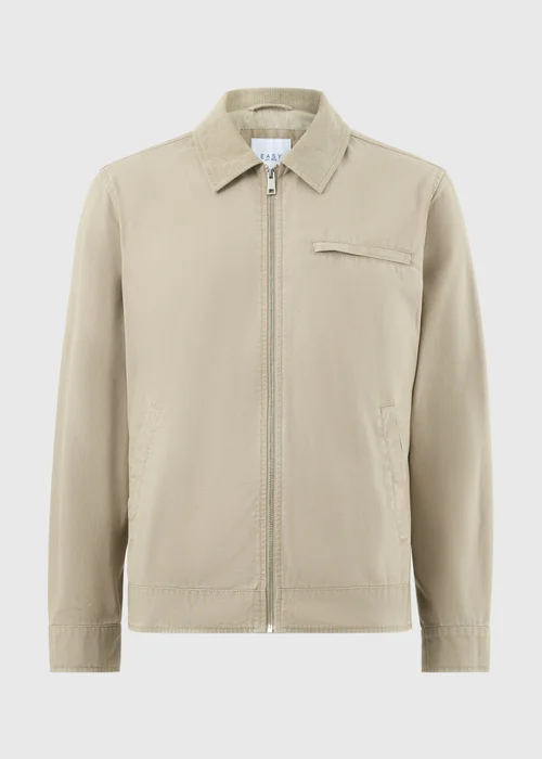 Cream Canvas Chore Jacket - 3XL Image 3