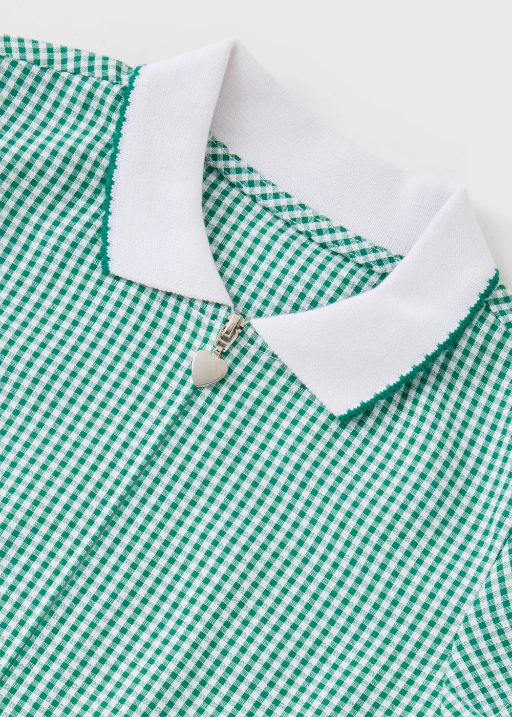 2 Pack Girls Green Gingham Knit Collar School Dresses (3-13yrs) - 4 Yrs Image 2