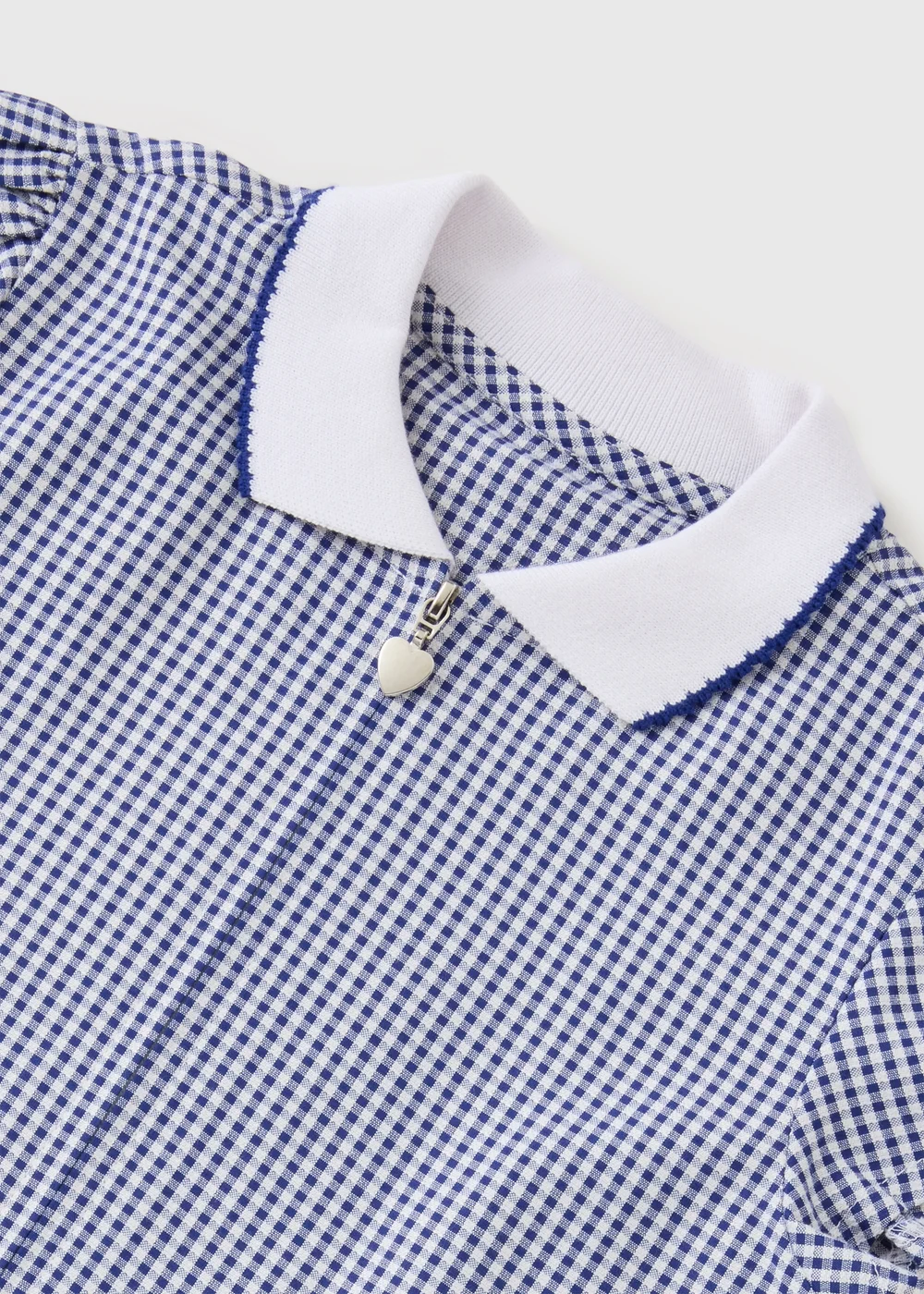2 Pack Girls Navy Gingham Knit Collar School Dresses (3–13yrs) - 10 Yrs Image 2