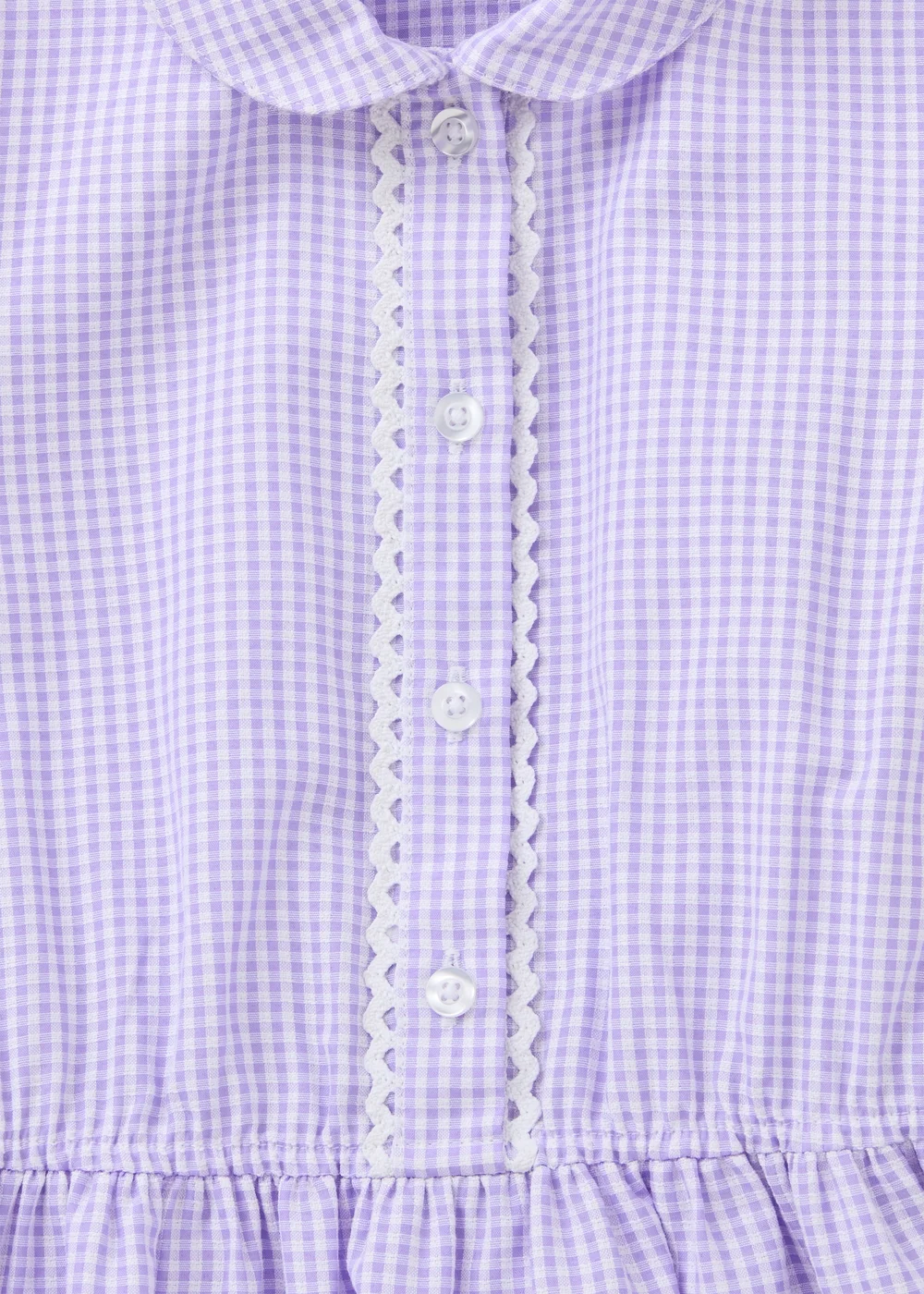 2 Pack Girls Lilac Traditional Gingham School Dresses (3–13yrs) - 3 Yrs Image 2