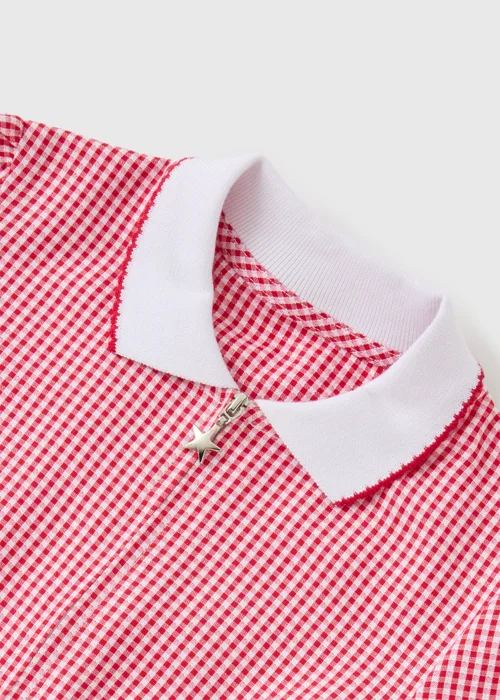 2 Pack Girls Red Gingham Playsuits (4-13yrs) - 3 Yrs Image 2