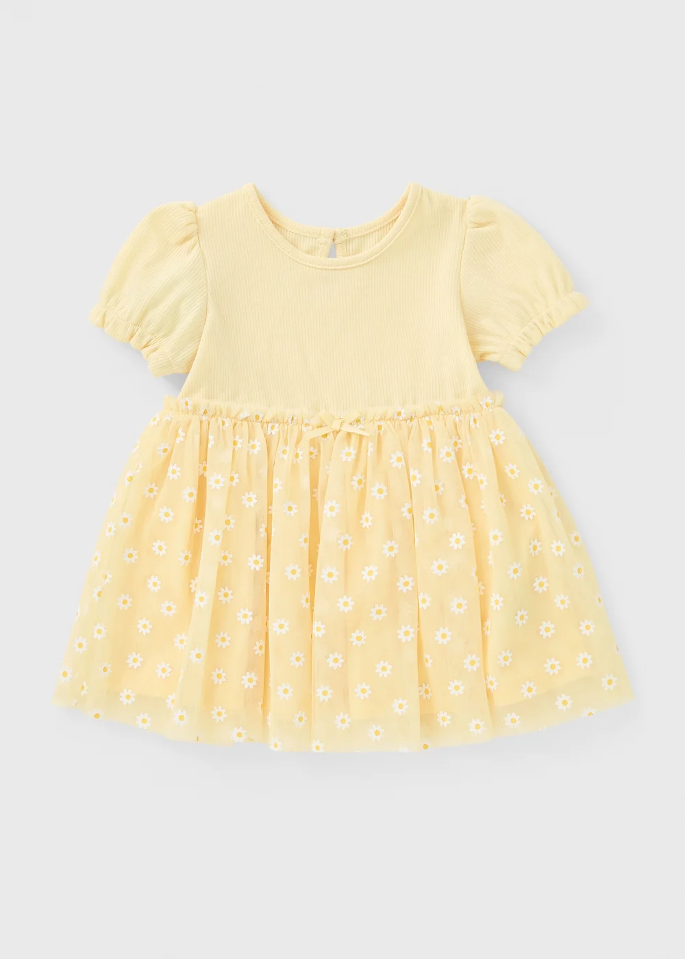 Baby Yellow Mesh Daisy Dress (Newborn - 24mths) - 1-1.5 Yrs | Matalan Baby Yellow Mesh Daisy Dress (Newborn - 24mths) - 1-1.5 Yrs | Matalan