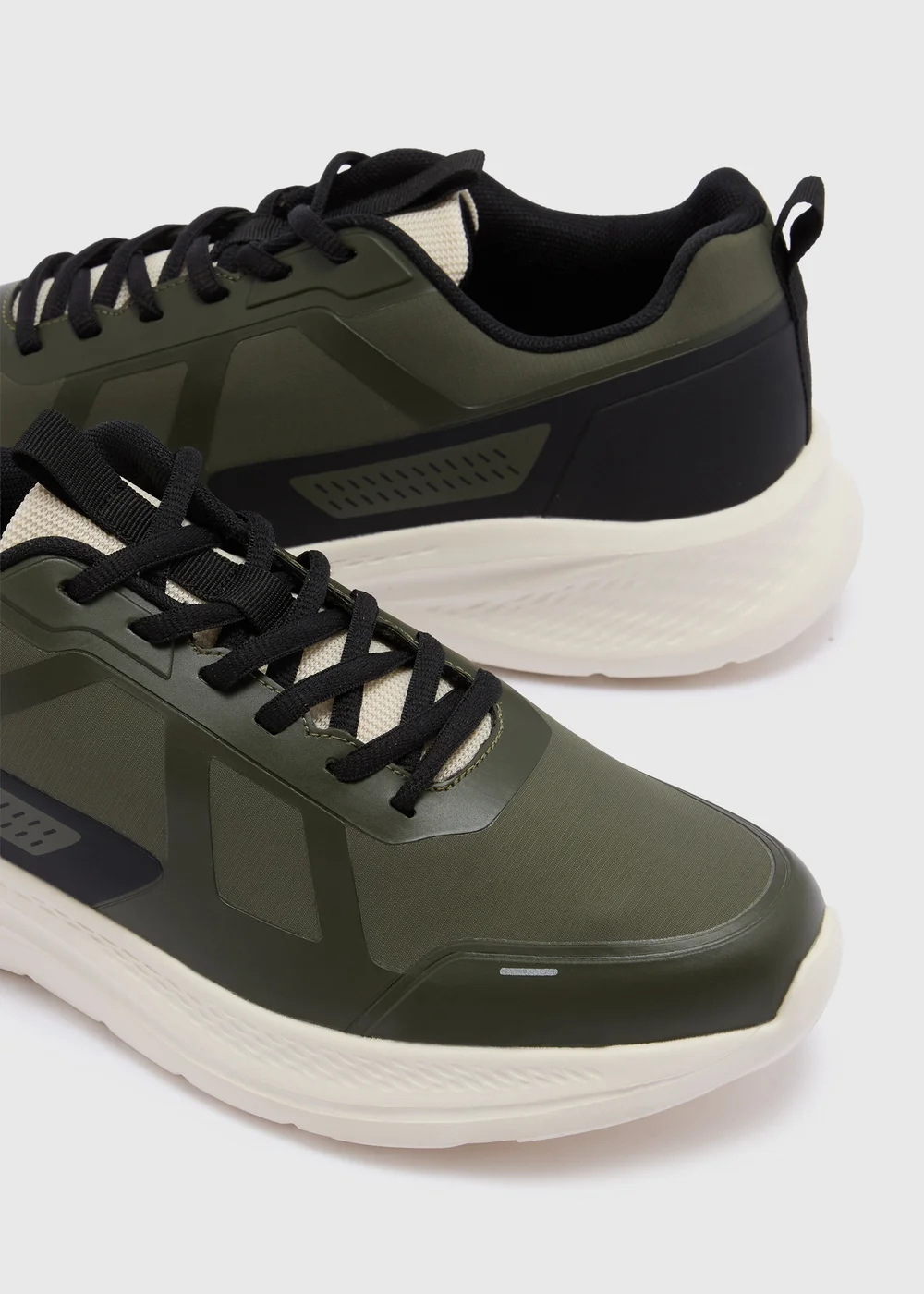 Khaki Bounce Sole Runner Trainers - 8 Image 2