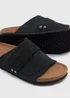 Charcoal Real Suede Cork Sole Sliders - Size 6 Image 2