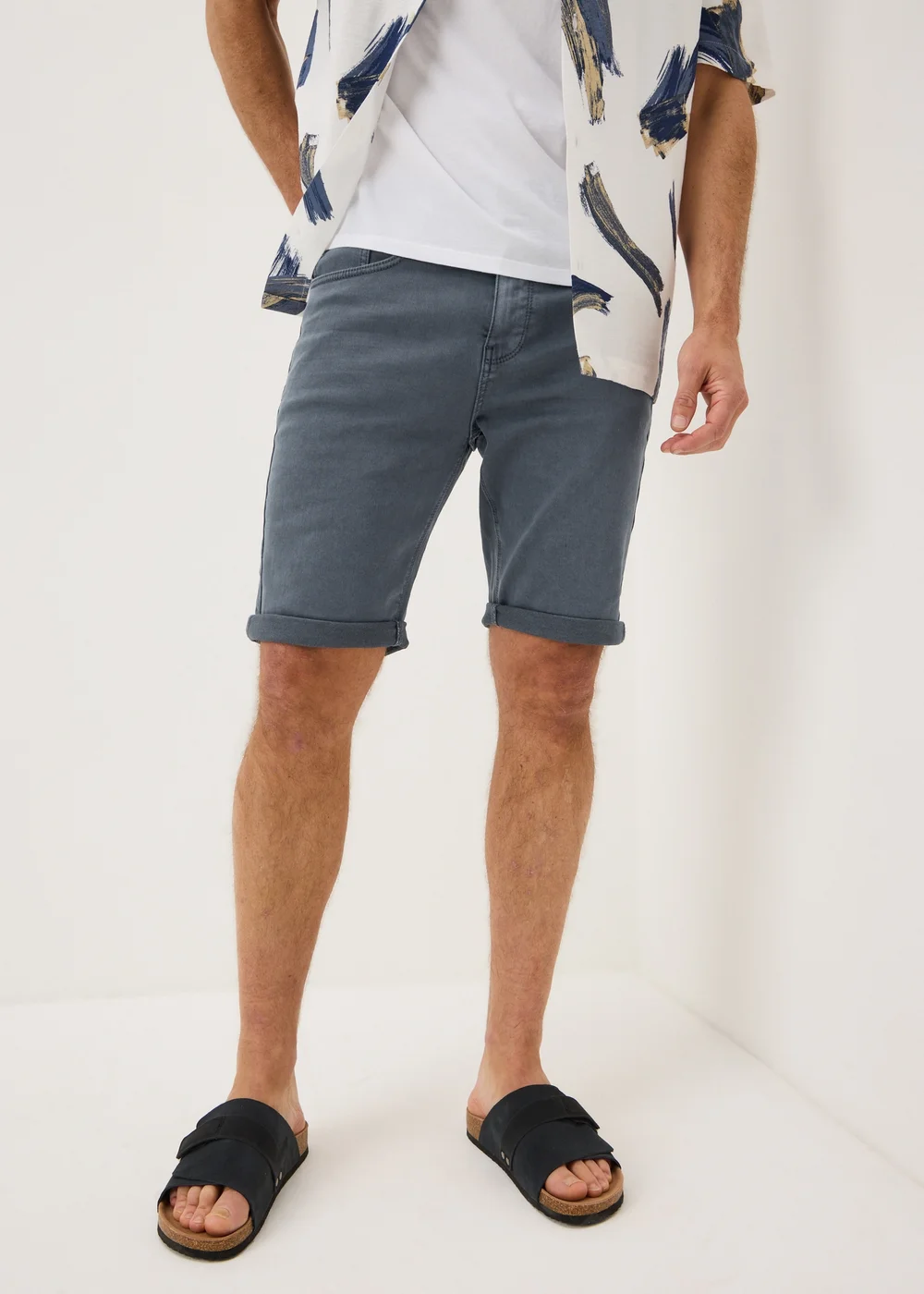 Steel Slim Fit Shorts - 38 waist Image 2