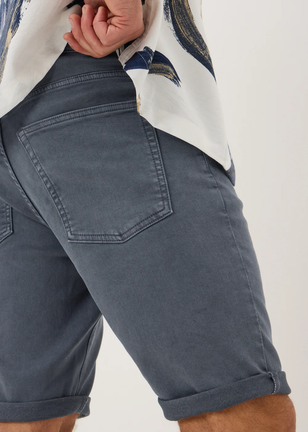 Steel Slim Fit Shorts - 38 waist Image 3