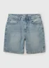 Blue Black Relaxed Fit Denim Shorts - 30 waist Image 1