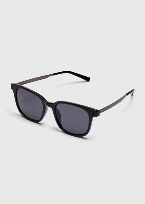 Black Metal Arm Sunglasses Image 1