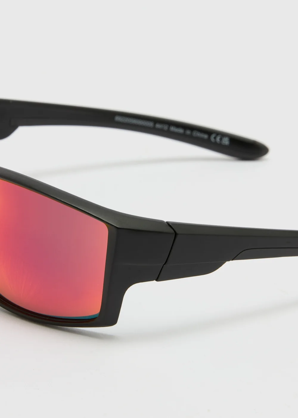 Orange Lens Sports Wrap Sunglasses Image 2