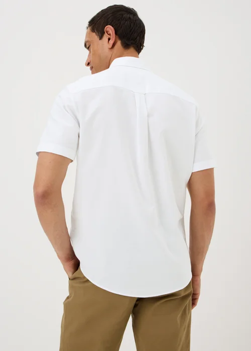 White Short Sleeve Oxford Shirt - S Image 2