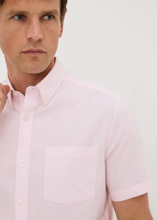 Pink Short Sleeve Oxford Shirt - S Image 2