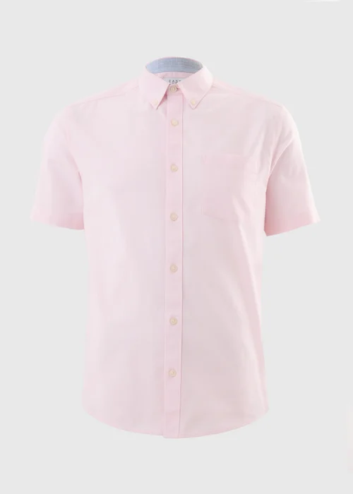 Pink Short Sleeve Oxford Shirt - S Image 4