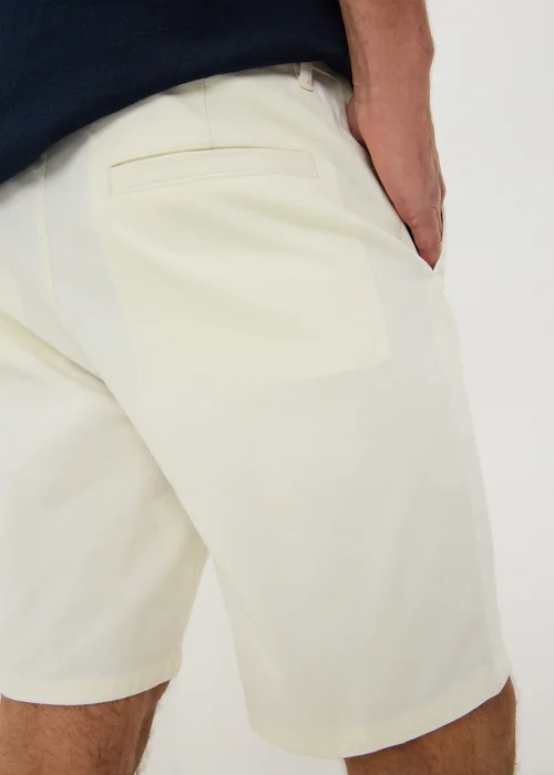 Ecru Regular Fit Chino Shorts - 30 Image 3