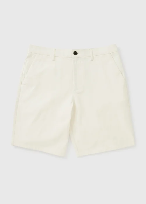 Ecru Regular Fit Chino Shorts - 30 Image 4
