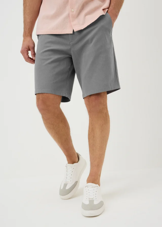 Charcoal Regular Fit Chino Shorts
