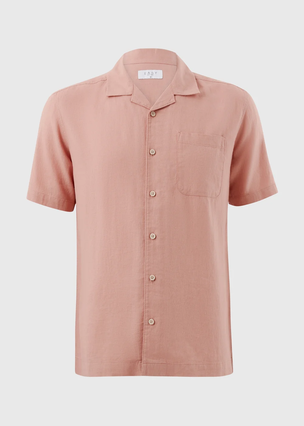Pink Linen Rich Short Sleeve Shirt - S Image 4