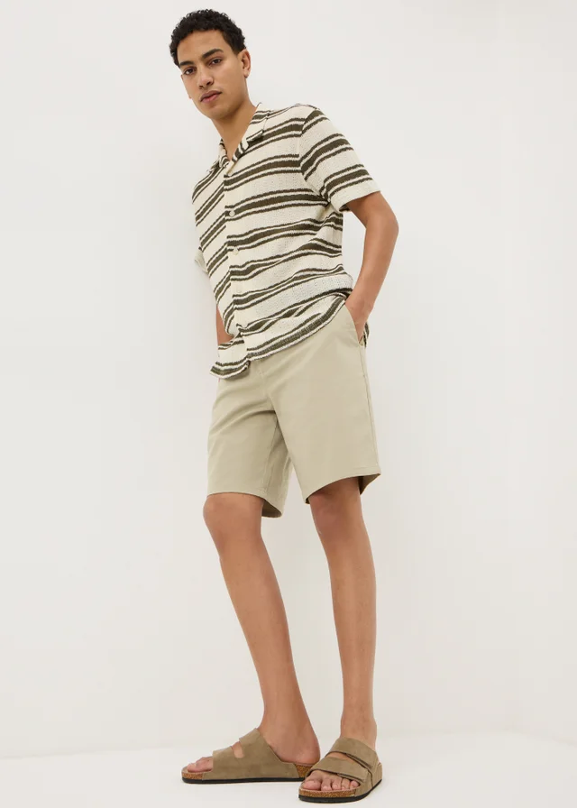 Stone Regular Fit Chino Shorts