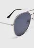 Silver Aviator Sunglasses Image 2
