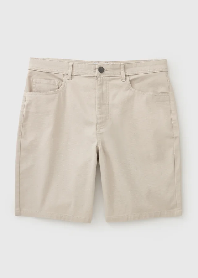 Bone Textured Regular Fit Chino Shorts