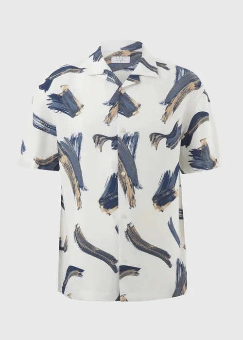 Ecru Brush Twill Short Sleeve Shirt - S Image 4