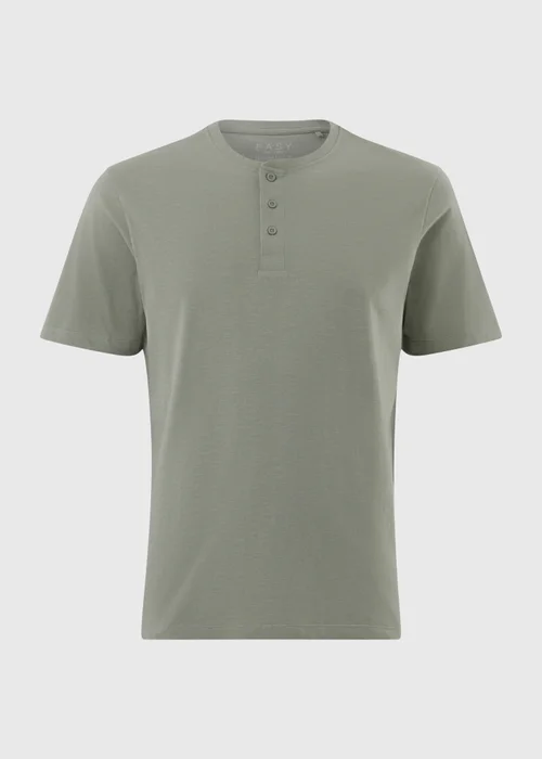 Sage Grandad Collar T-Shirt - 2XL Image 4