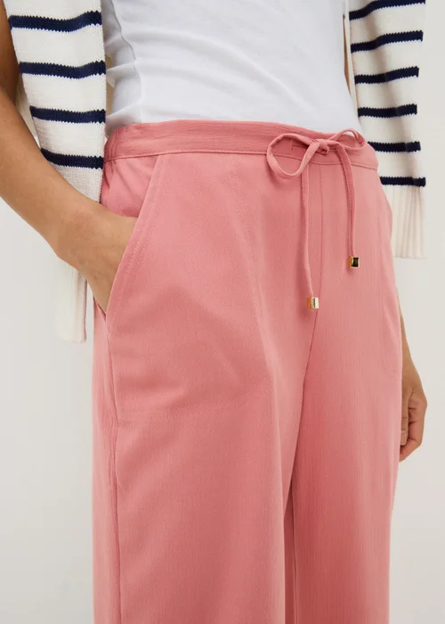 Pink Cropped Clipper Trousers - 18 Image 2