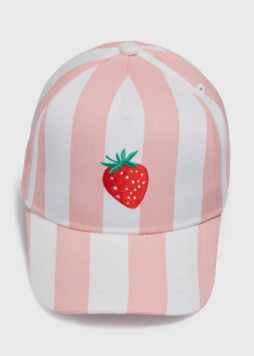 2 Pack Girls Multicolour Fruit Caps (3-13yrs) - Age 11 - 13 Years Image 1