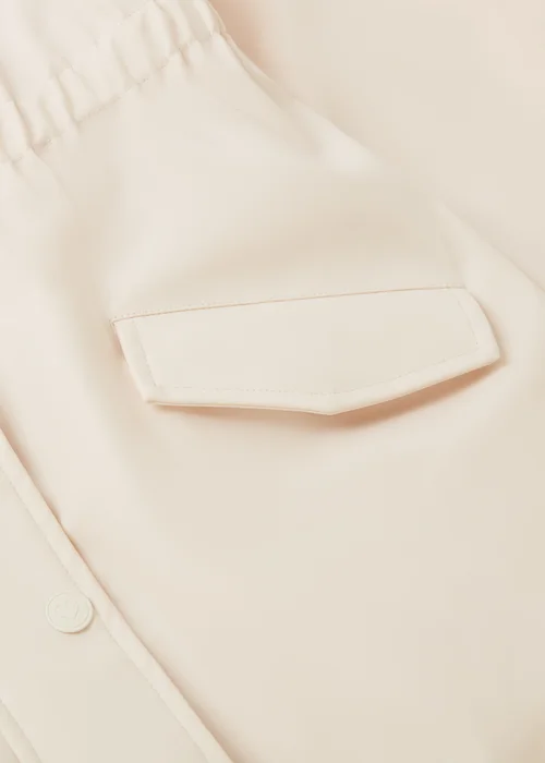 Girls Cream Elasticated Mac Coat (7-15yrs) - 7 Yrs Image 2