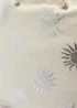 White Celestial Rope Handle Beach Bag - One Size Image 2
