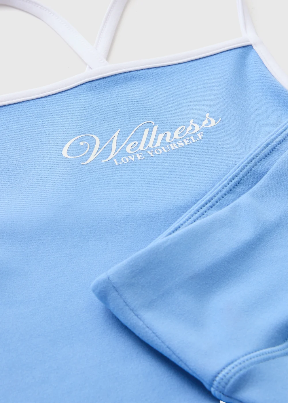Souluxe Girls Blue Wellness Sport Crop Top & Legging Set (7-15yrs) - 7 Yrs Image 2