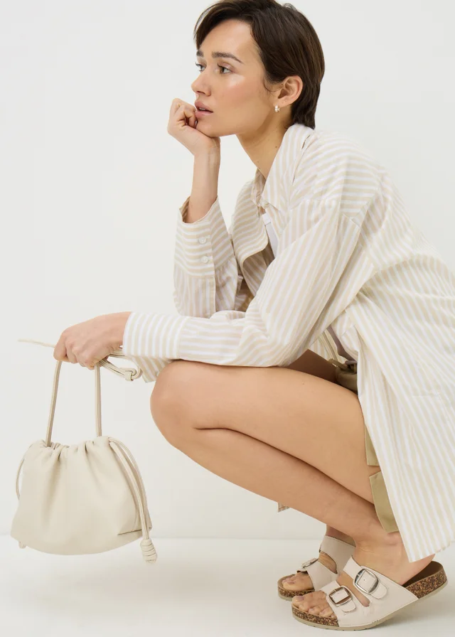 Cream Pouch Bag