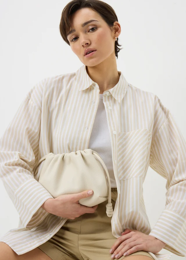 Cream Pouch Bag