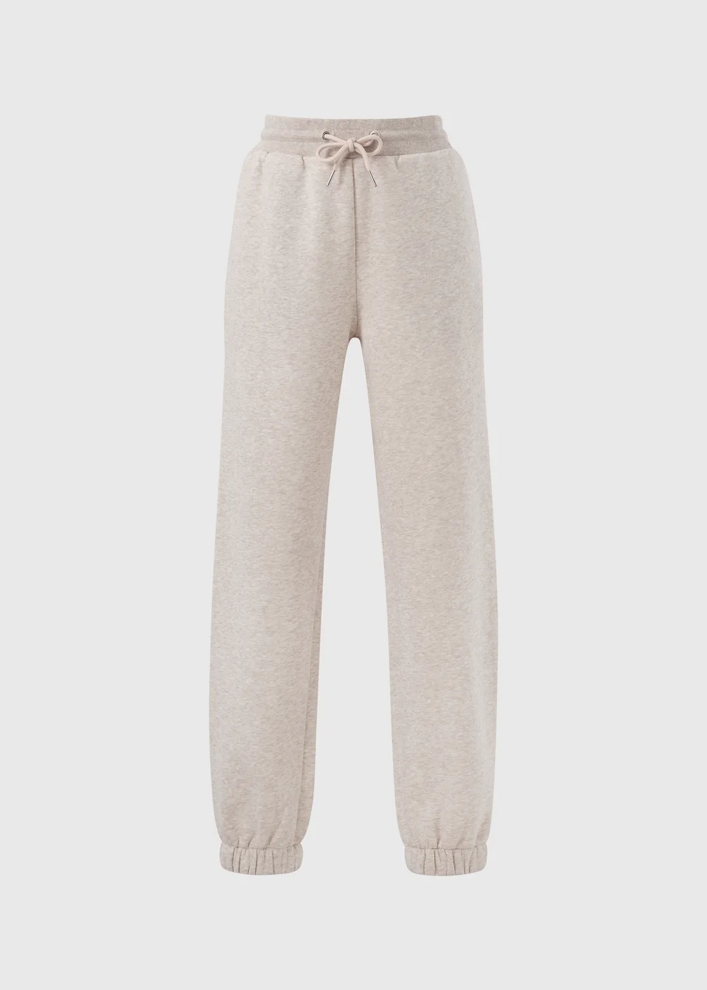 Oatmeal Cuffed Tapered Jogging Bottoms - S Image 1