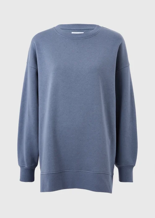 Blue Longline Sweatshirt - M Image 3