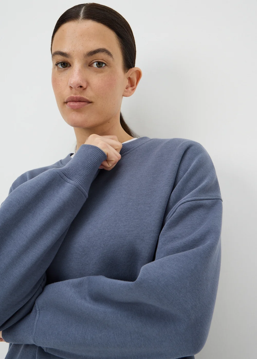 Blue Longline Sweatshirt - M Image 2
