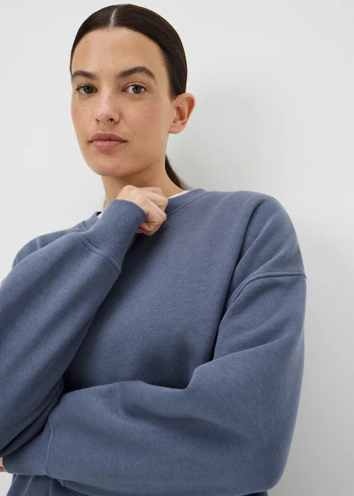 Blue Longline Sweatshirt - M Image 2