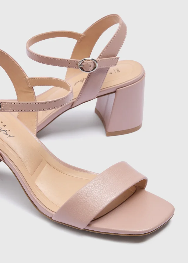 Blush Pink Block Heels