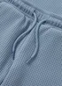 Boys Blue Waffle Top & Short Set (1-7yrs) - 1-1.5 Yrs Image 2