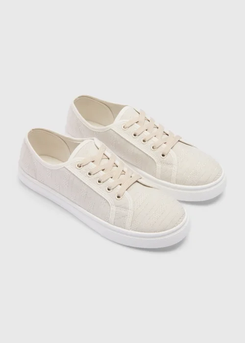 Linen Canvas Trainers - 3 Image 1