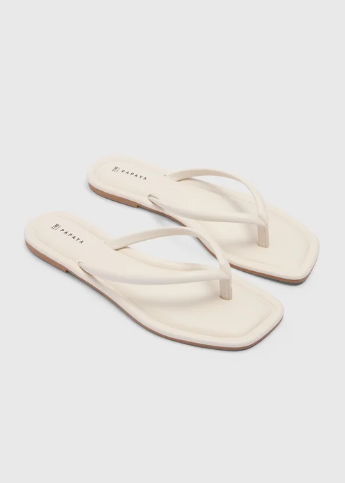 Stone Toe Post Sandals - 3 Image 1
