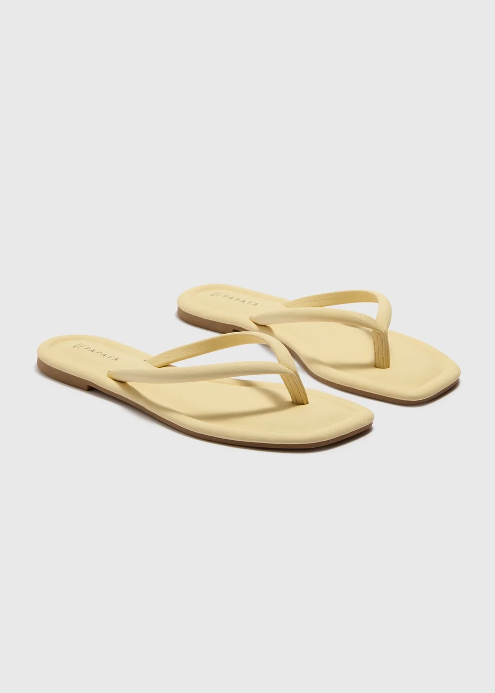 Yellow Toe Post Sandals - 3 Image 1